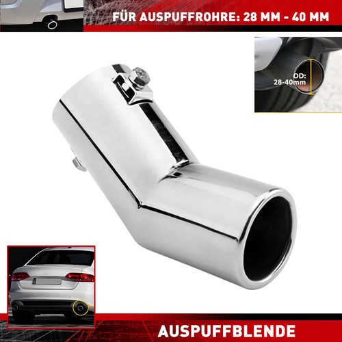 Auspuffblende chrome endstück - auspuffblende,